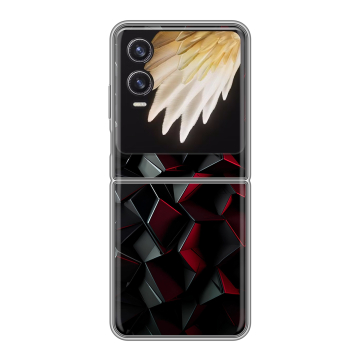 Пластиковый чехол на Tecno Phantom V Flip 2 с принтом Абстракция