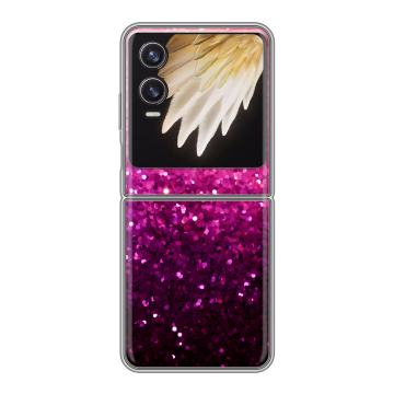 Пластиковый чехол на Tecno Phantom V Flip 2 с принтом Блестки Пластиковый чехол на Tecno Phantom V Flip 2 с принтом Блестки