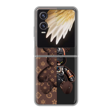 Пластиковый чехол на Tecno Phantom V Flip 2 с принтом Луи робот