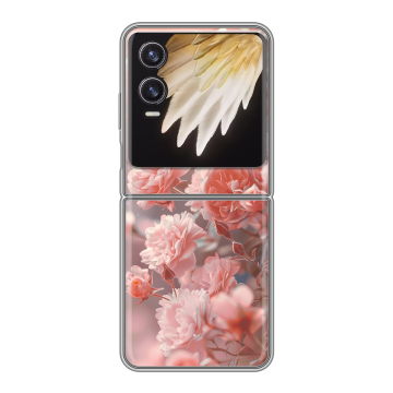 Пластиковый чехол на Tecno Phantom V Flip 2 с принтом Розовые розы Пластиковый чехол на Tecno Phantom V Flip 2 с принтом Розовые розы