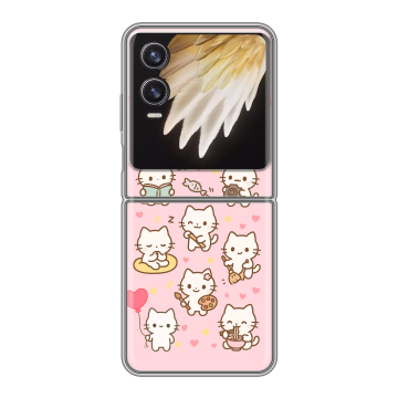 Пластиковый чехол на Tecno Phantom V Flip 2 с принтом Hello Kitty Хелоу Кити Пластиковый чехол на Tecno Phantom V Flip 2 с принтом Hello Kitty Хелоу Кити