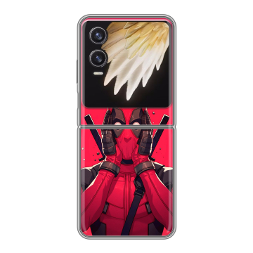 Пластиковый чехол на Tecno Phantom V Flip 2 с принтом Дедпул Deadpool