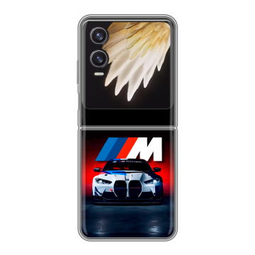 Пластиковый чехол на Tecno Phantom V Flip 2 с принтом БМВ BMW Пластиковый чехол на Tecno Phantom V Flip 2 с принтом БМВ BMW