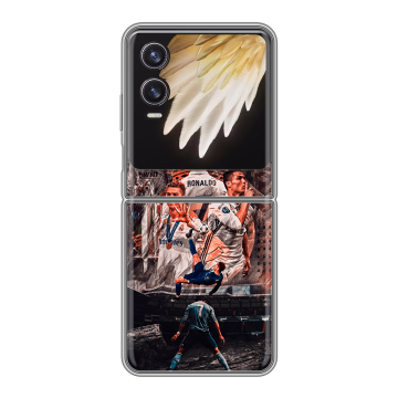 Пластиковый чехол на Tecno Phantom V Flip 2 с принтом Реал Роналдо Real Ronaldo Пластиковый чехол на Tecno Phantom V Flip 2 с принтом Реал Роналдо Real Ronaldo