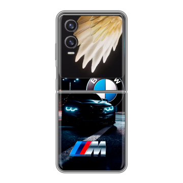 Пластиковый чехол на Tecno Phantom V Flip 2 с принтом БМВ BMW Пластиковый чехол на Tecno Phantom V Flip 2 с принтом БМВ BMW