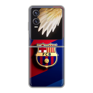 Пластиковый чехол на Tecno Phantom V Flip 2 с принтом Барселона Barcelona