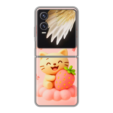 Пластиковый чехол на Tecno Phantom V Flip 2 с принтом для девочек Пластиковый чехол на Tecno Phantom V Flip 2 с принтом для девочек