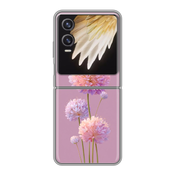 Пластиковый чехол на Tecno Phantom V Flip 2 с принтом Цветы