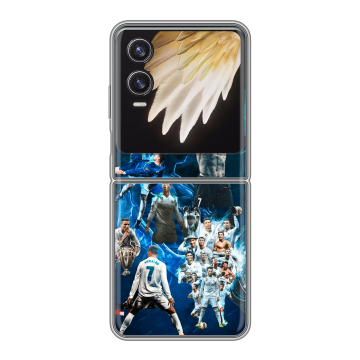 Пластиковый чехол на Tecno Phantom V Flip 2 с принтом Реал Роналдо Пластиковый чехол на Tecno Phantom V Flip 2 с принтом Реал Роналдо