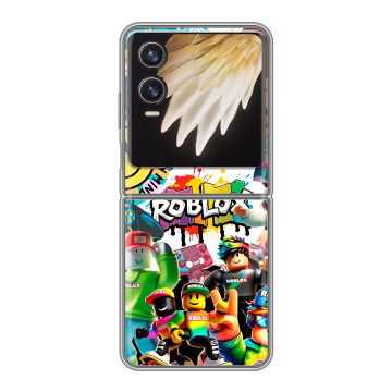 Пластиковый чехол на Tecno Phantom V Flip 2 с принтом Roblox Роблокс Пластиковый чехол на Tecno Phantom V Flip 2 с принтом Roblox Роблокс