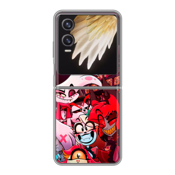 Пластиковый чехол на Tecno Phantom V Flip 2 с принтом Hazbin Hotel Отель Хазбин Пластиковый чехол на Tecno Phantom V Flip 2 с принтом Hazbin Hotel Отель Хазбин