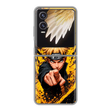 Пластиковый чехол на Tecno Phantom V Flip 2 с принтом Naruto Наруто
