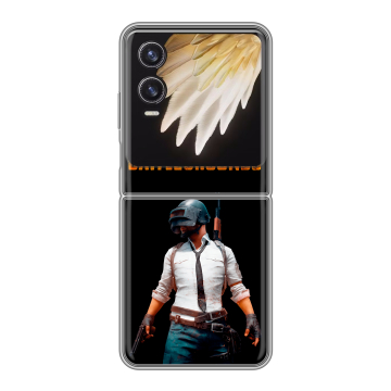 Пластиковый чехол на Tecno Phantom V Flip 2 с принтом PUGB ПАГБ Пластиковый чехол на Tecno Phantom V Flip 2 с принтом PUGB ПАГБ
