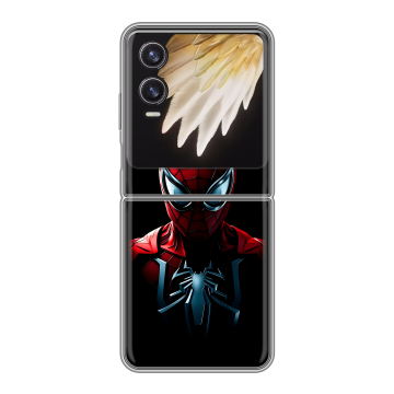 Пластиковый чехол на Tecno Phantom V Flip 2 с принтом Spiderman Человек паук Пластиковый чехол на Tecno Phantom V Flip 2 с принтом Spiderman Человек паук
