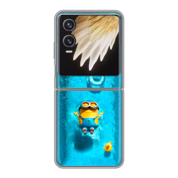 Пластиковый чехол на Tecno Phantom V Flip 2 с принтом Миньоны Пластиковый чехол на Tecno Phantom V Flip 2 с принтом Миньоны