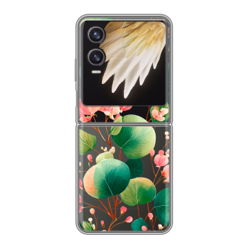 Пластиковый чехол на Tecno Phantom V Flip 2 с принтом женский