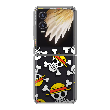 Пластиковый чехол на Tecno Phantom V Flip 2 с принтом One Piece Ван Пис