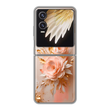 Пластиковый чехол на Tecno Phantom V Flip 2 с принтом женский