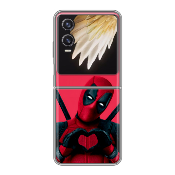 Пластиковый чехол на Tecno Phantom V Flip 2 с принтом Дедпул Deadpool