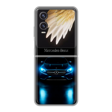 Пластиковый чехол на Tecno Phantom V Flip 2 с принтом Mercedes Мерседес Пластиковый чехол на Tecno Phantom V Flip 2 с принтом Mercedes Мерседес