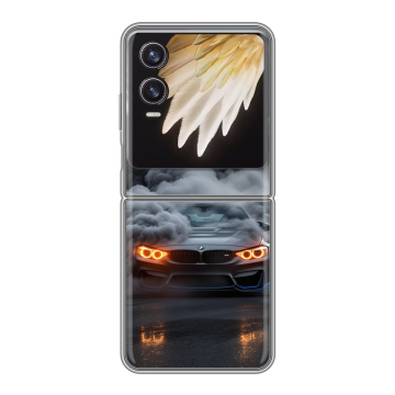Пластиковый чехол на Tecno Phantom V Flip 2 с принтом BMW БМВ Пластиковый чехол на Tecno Phantom V Flip 2 с принтом BMW БМВ