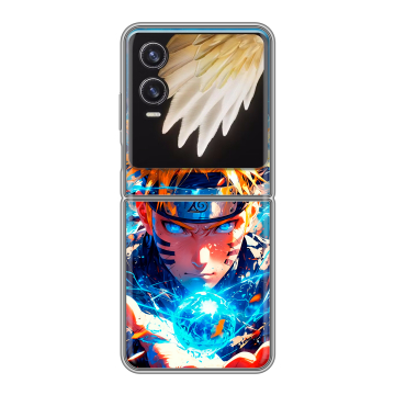 Пластиковый чехол на Tecno Phantom V Flip 2 с принтом Аниме Наруто Naruto