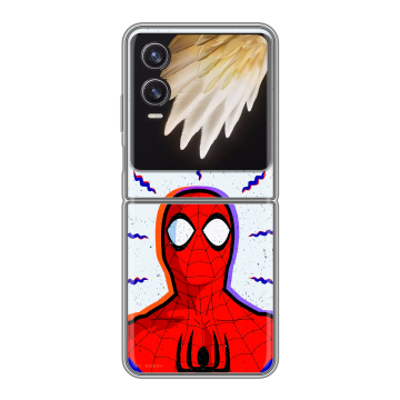 Пластиковый чехол на Tecno Phantom V Flip 2 с принтом Spiderman Человек паук