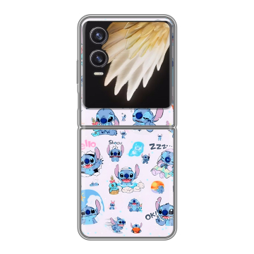 Пластиковый чехол на Tecno Phantom V Flip 2 с принтом Лило и Стич Пластиковый чехол на Tecno Phantom V Flip 2 с принтом Лило и Стич