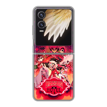 Пластиковый чехол на Tecno Phantom V Flip 2 с принтом Hazbin Hotel Отель Хазбин Пластиковый чехол на Tecno Phantom V Flip 2 с принтом Hazbin Hotel Отель Хазбин