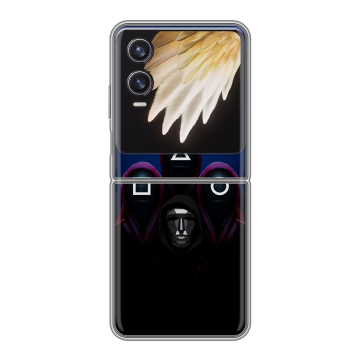 Пластиковый чехол на Tecno Phantom V Flip 2 с принтом Игра Кальмара