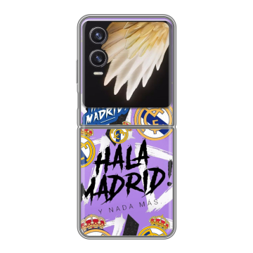 Пластиковый чехол на Tecno Phantom V Flip 2 с принтом Real Madrid Реал Мадрид
