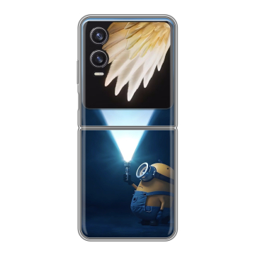 Пластиковый чехол на Tecno Phantom V Flip 2 с принтом Миньоны Пластиковый чехол на Tecno Phantom V Flip 2 с принтом Миньоны