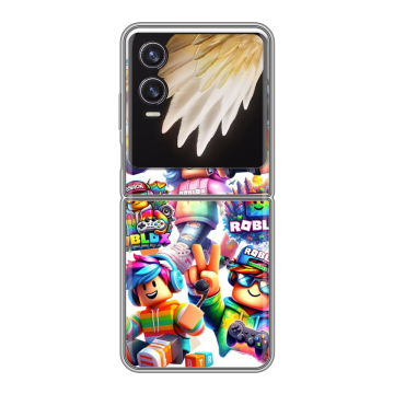 Пластиковый чехол на Tecno Phantom V Flip 2 с принтом Roblox Роблокс Пластиковый чехол на Tecno Phantom V Flip 2 с принтом Roblox Роблокс
