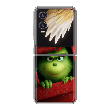 Пластиковый чехол на Tecno Phantom V Flip 2 с принтом Новый год