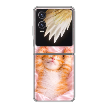 Пластиковый чехол на Tecno Phantom V Flip 2 с принтом женский Пластиковый чехол на Tecno Phantom V Flip 2 с принтом женский