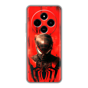 Силиконовый чехол на Poco C75 с принтом человек паук spiderman Силиконовый чехол на Poco C75 с принтом человек паук spiderman