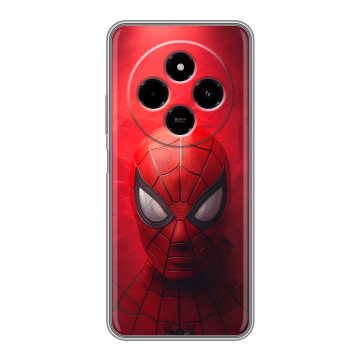 Силиконовый чехол на Poco C75 с принтом Spiderman Человек паук
