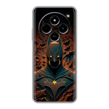 Силиконовый чехол на Poco C75 с принтом Batman Бэтмен Силиконовый чехол на Poco C75 с принтом Batman Бэтмен