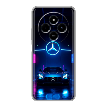 Силиконовый чехол на Poco C75 с принтом Mercedes Мерседес Силиконовый чехол на Poco C75 с принтом Mercedes Мерседес