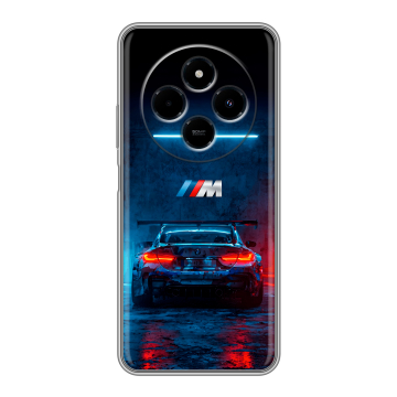 Силиконовый чехол на Poco C75 с принтом BMW БМВ Силиконовый чехол на Poco C75 с принтом BMW БМВ