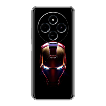 Силиконовый чехол на Poco C75 с принтом IronMan Железный человек