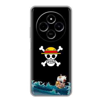 Силиконовый чехол на Poco C75 с принтом One Piece Ван Пис