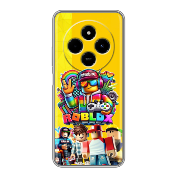 Силиконовый чехол на Poco C75 с принтом Roblox Роблокс