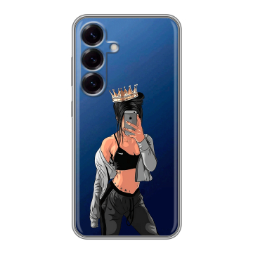 Силиконовый чехол на Samsung Galaxy S25 с принтом Женские принты