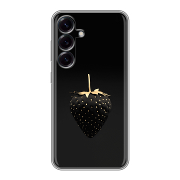 Силиконовый чехол на Samsung Galaxy S25 с принтом Черная клубника