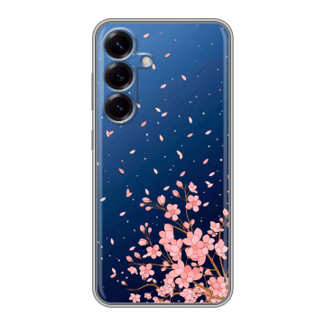 Силиконовый чехол на Samsung Galaxy S25 с принтом Ветка сакуры Силиконовый чехол на Samsung Galaxy S25 с принтом Ветка сакуры