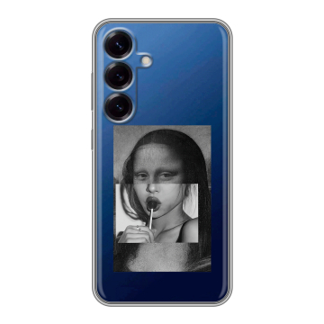 Силиконовый чехол на Samsung Galaxy S25 с принтом Мона Лиза Силиконовый чехол на Samsung Galaxy S25 с принтом Мона Лиза