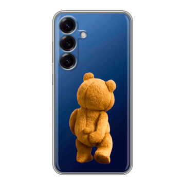 Силиконовый чехол на Samsung Galaxy S25 с принтом Медведь Силиконовый чехол на Samsung Galaxy S25 с принтом Медведь