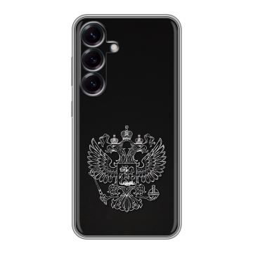 Силиконовый чехол на Samsung Galaxy S25 с принтом Герб России Силиконовый чехол на Samsung Galaxy S25 с принтом Герб России