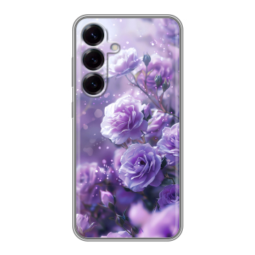 Силиконовый чехол на Samsung Galaxy S25 с принтом Розы цветы Силиконовый чехол на Samsung Galaxy S25 с принтом Розы цветы